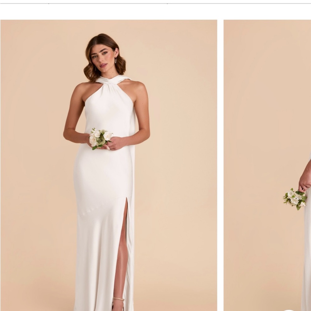 Birdy Grey Eileen Dress Matte Satin White